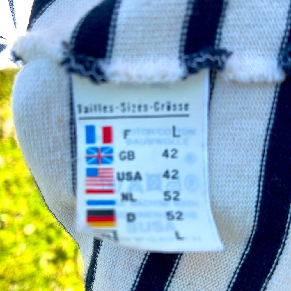 St James Breton Striped Hoodie Size L - Picture 5 of 6